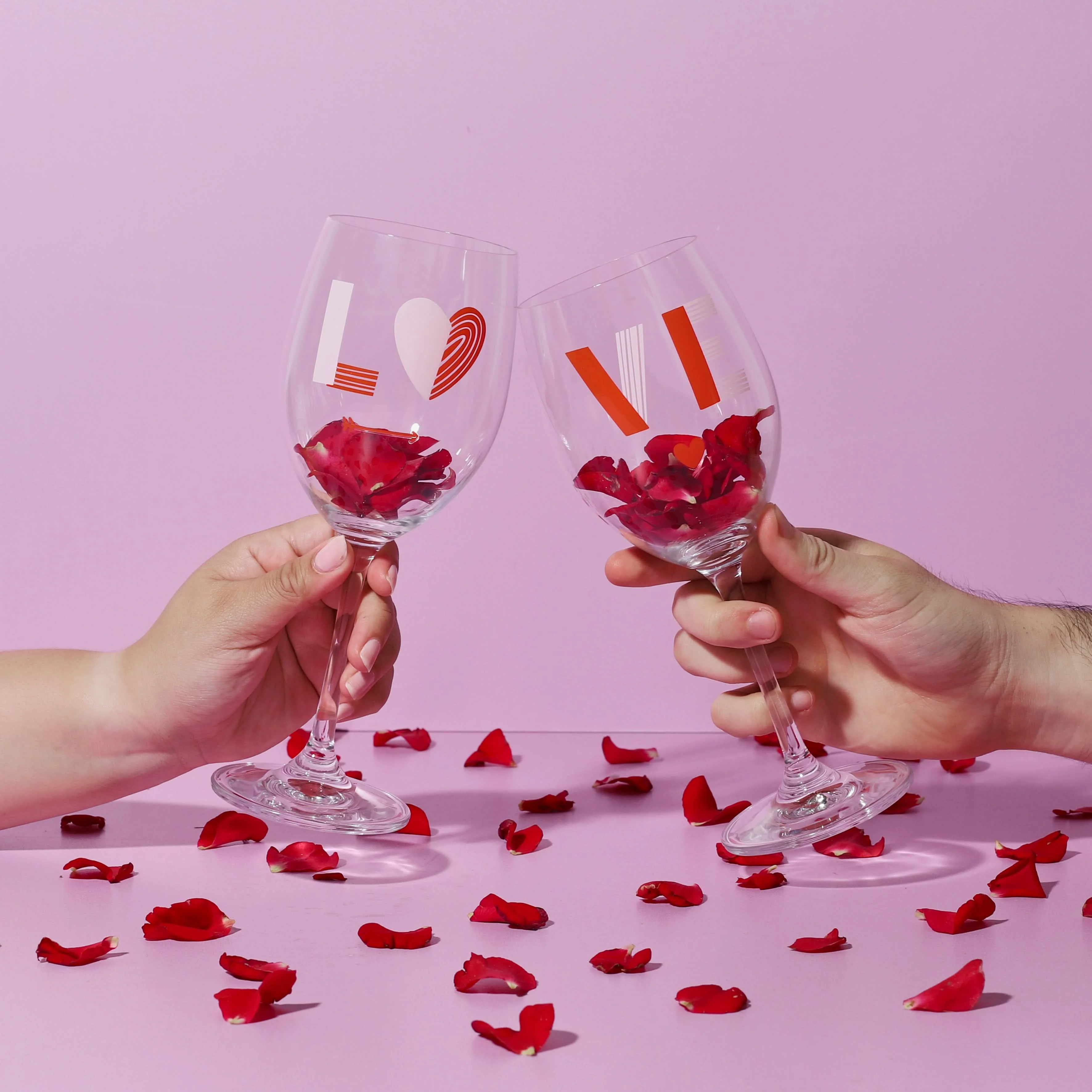 COFFRET DE 2 VERRES À VIN LOVE - Image 3