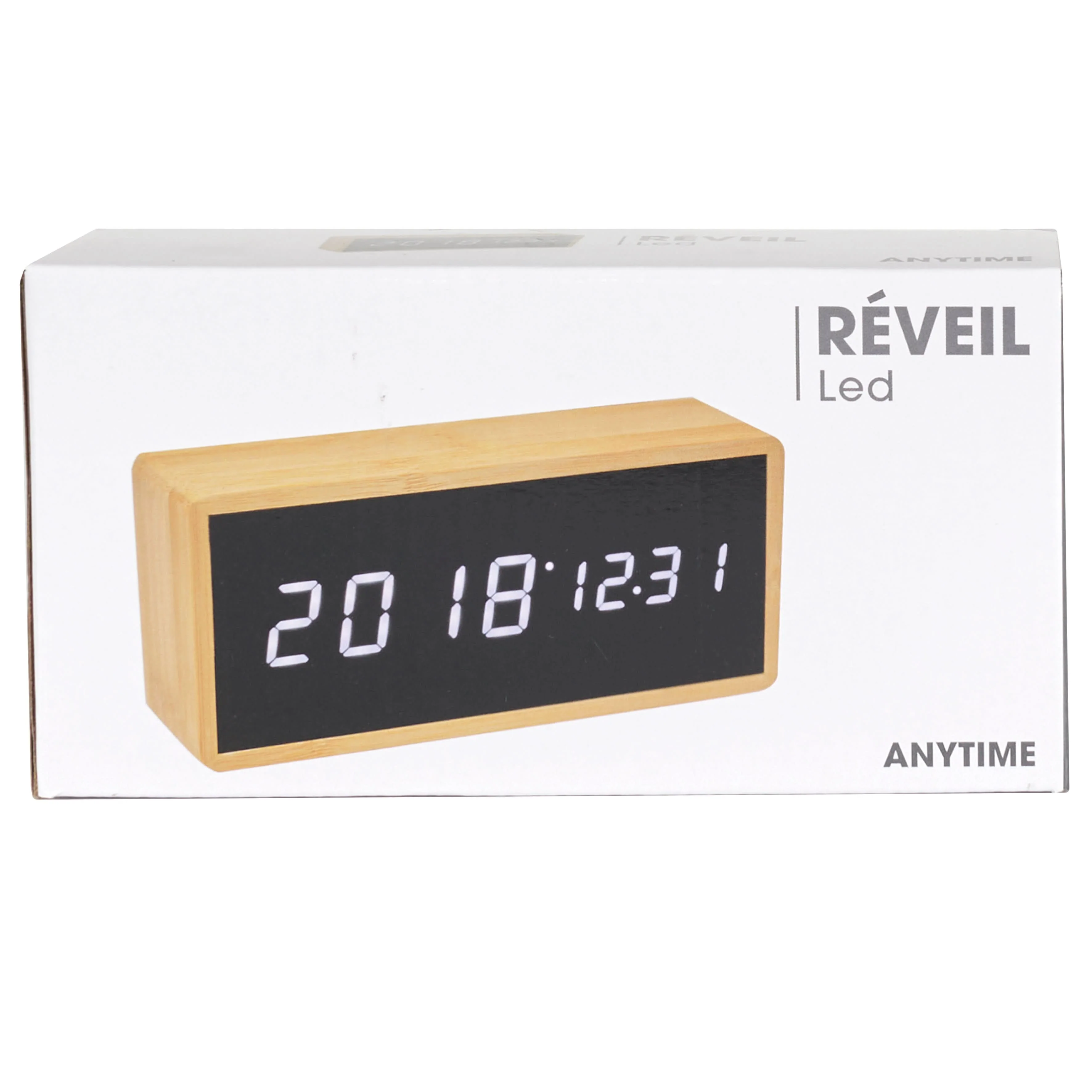 REVEIL LED GM FIBRE BOIS NATUREL - Image 5