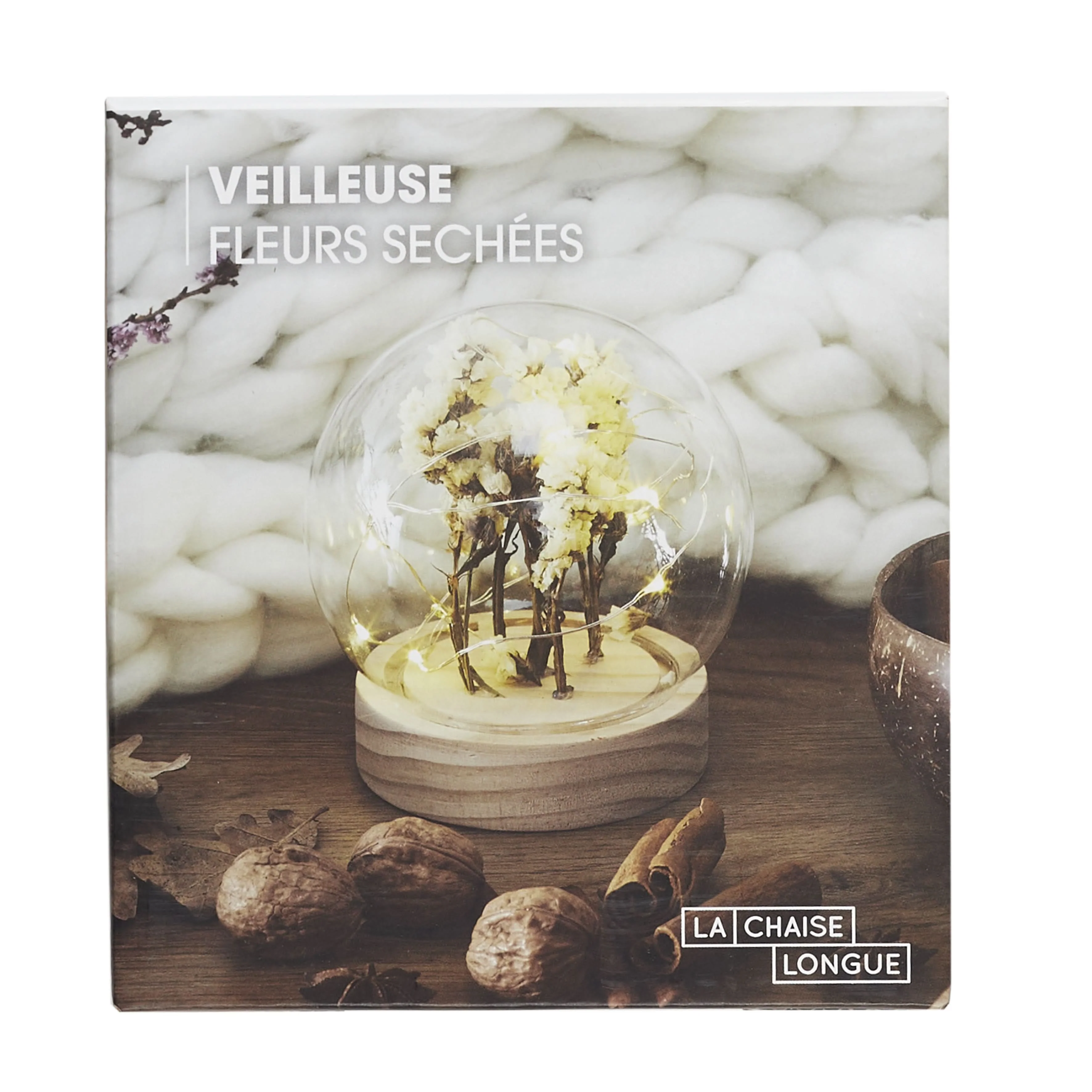VEILLEUSE RONDE FLEURS SECHEES - Image 3